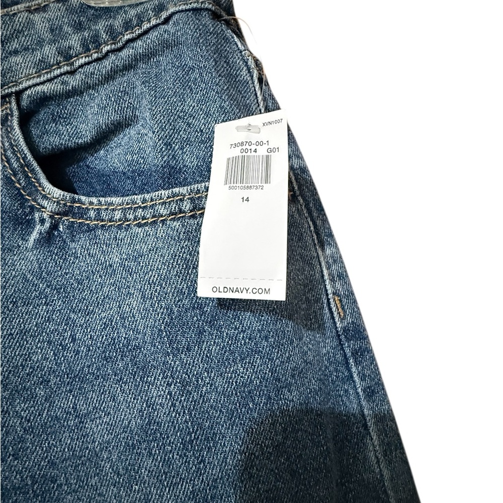 Old Navy Blue Wide Leg Baggy Jeans - Picture 2 of 4